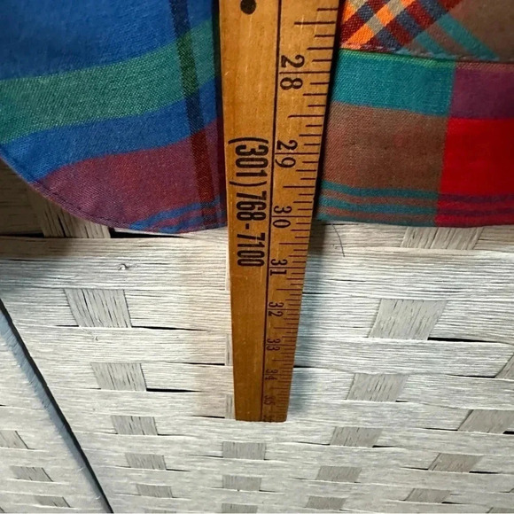 Vintage Jaclyn sport blazer colorful plaid summer spring career feminine pockets - Picture 8 of 10